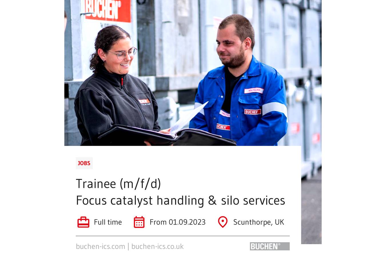 BUCHEN-ICS GmbH sucht  
