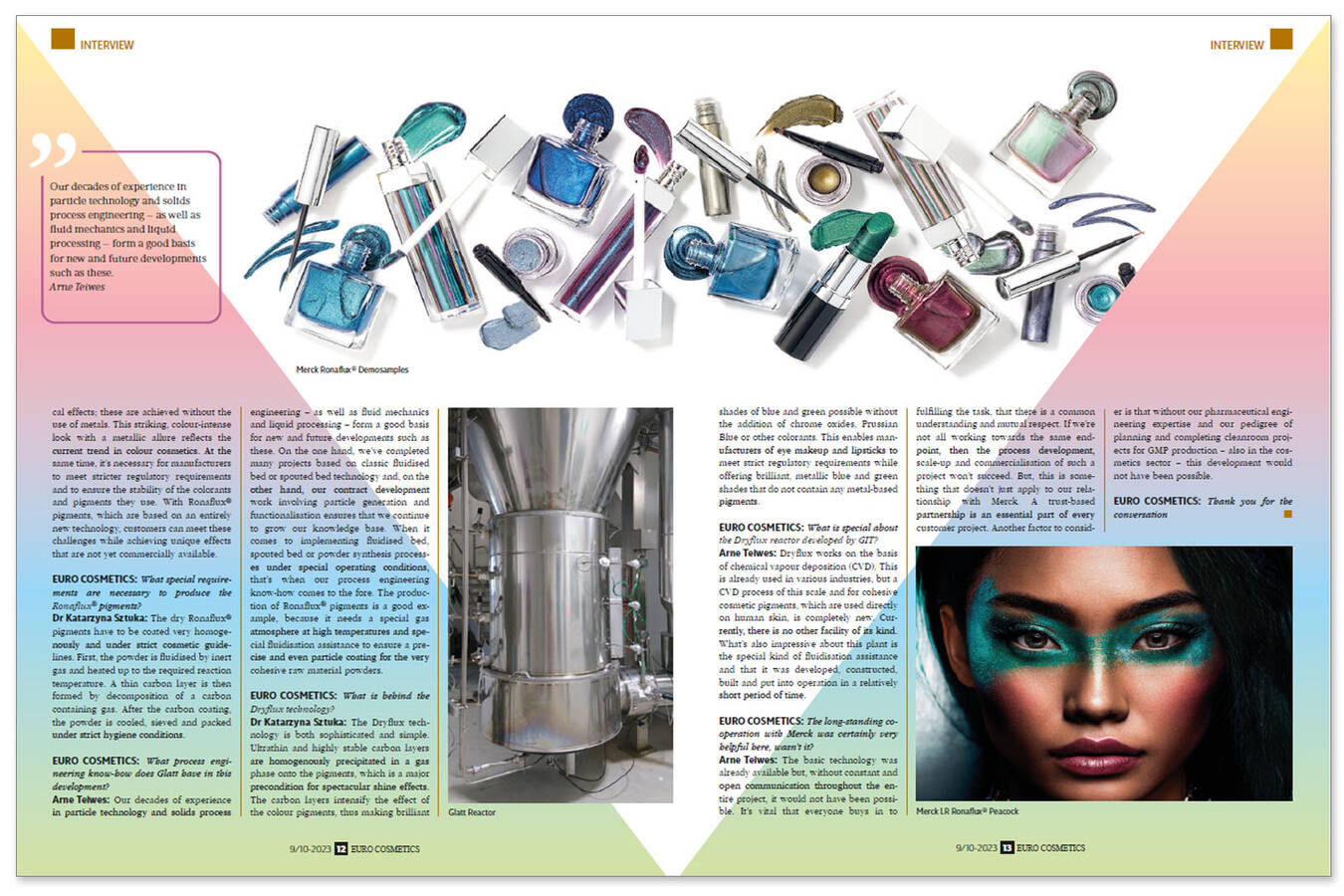 Exploring new ways to produce cosmetic pigments 