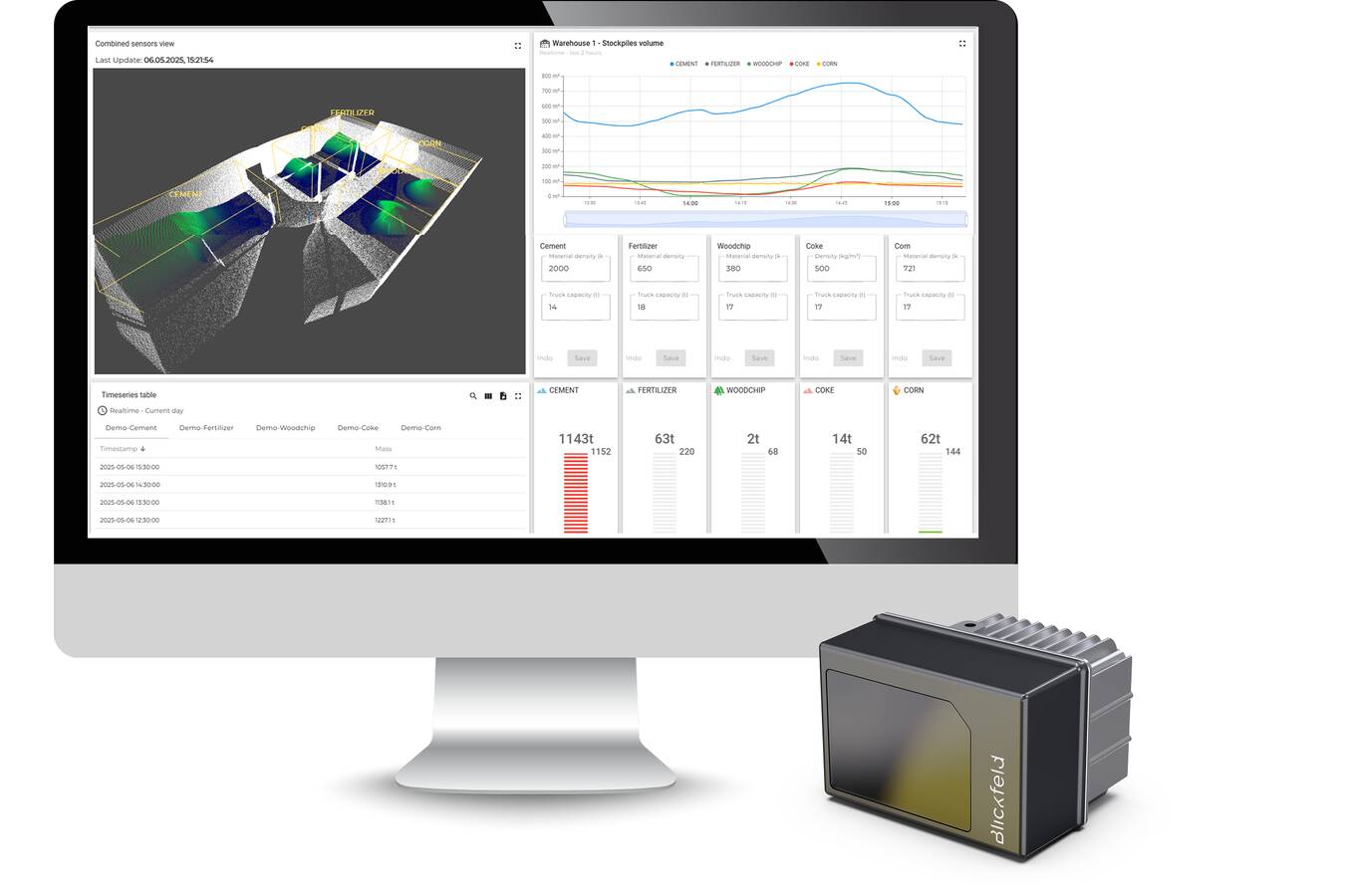 Blickfeld stellt QbVolume vor - All-in-One-Lösung für Volumenerfassung Blickfeld präsentiert QbVolume – die smarte 3D-LiDAR-Lösung für präzise Volumenerfassung, entwickelt aus Kundenprojekten: robust, wartungsfrei und flexibel einsetzbar.
