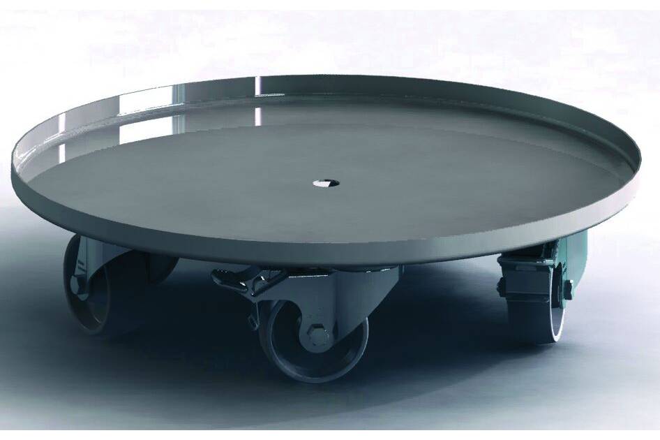 Fassroller, Fasswagen aus Edelstahl für hygienische Anwendungen Hygienic Design für sicheres Fasshandling von Bolz Intec