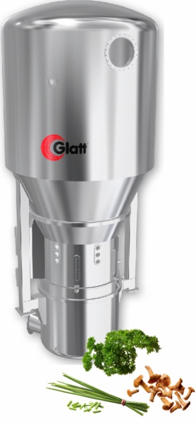 Glatt innodryer zur schonenden Trocknung von Kräutern 70% Energieeinsparung gegenüber Gefriertrocknung