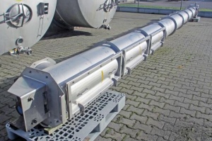 Senkrecht Förderschnecke bei Surplus Select V4A Schneckenförderer 9700x435 mm mit ATEX Antrieb