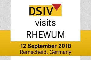 Deutscher Schüttgut-Industrie Verband zu Gast bei RHEWUM Am 12. September 2018 können Sie einen Blick hinter die Kulissen von RHEWUM werfen